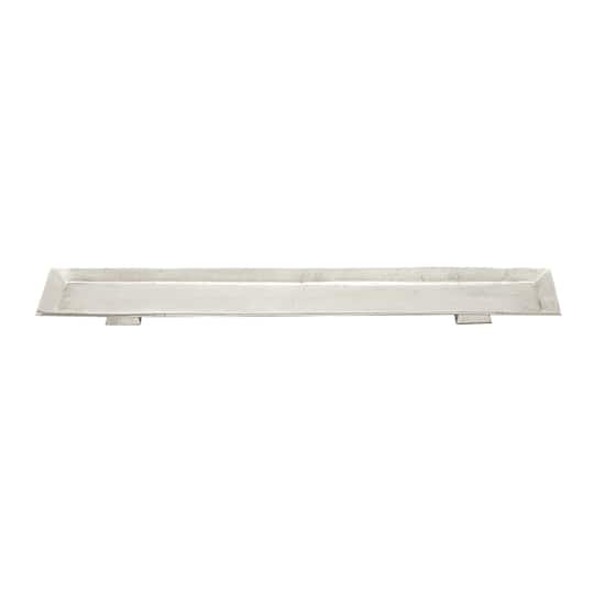 35'' Silver Aluminum Contemporary Tray